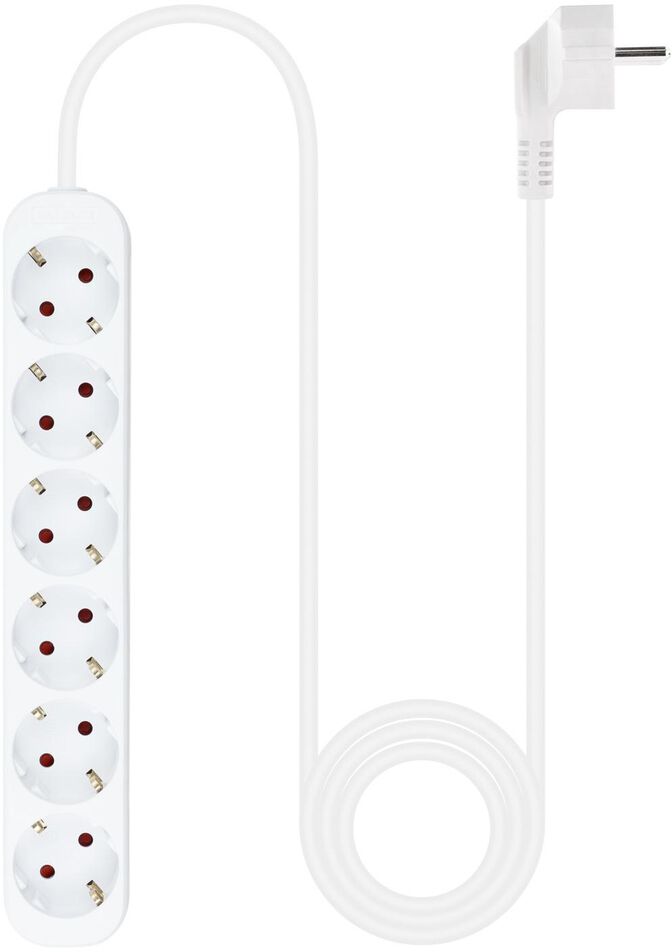 Regleta NanoCable 6 Tomas 1.4 M Blanco image number 1