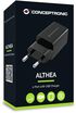 Cargador Conceptronic Althea06B 2 Puertas 12W USB image number null