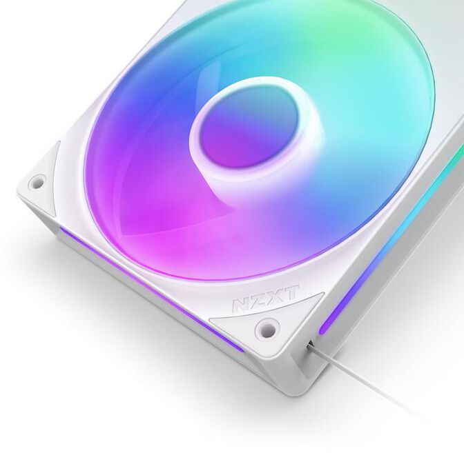 Ventilador NZXT F360 RGB Core Single-Frame Blancas - Triplo Ventilador 120mm ( 360mm ) image number 3