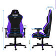 ** B Grade ** Silla Nitro Concepts S300 Gaming Nebula Purple image number null