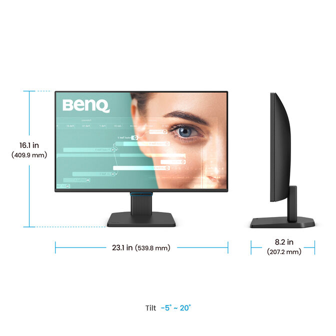 ** A Grade ** Monitor BenQ 23.8" GW2490C IPS FHD 144Hz 99% sRGB image number 3