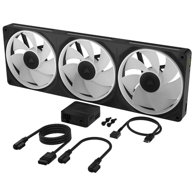 Ventilador Corsair iCUE Link LX360-R RGB PWM Negra 120mm (Pack 3) image number 4