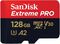 Tarjeta de Memoria SanDisk Extreme Pro MicroSDXC UHS-I C10 U3 V30 128GB