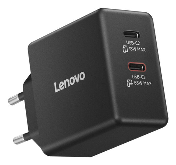 Caregador Lenovo de Parede USB-C 65W Dual GaN + Cabo USB-C 1.5m image number 7