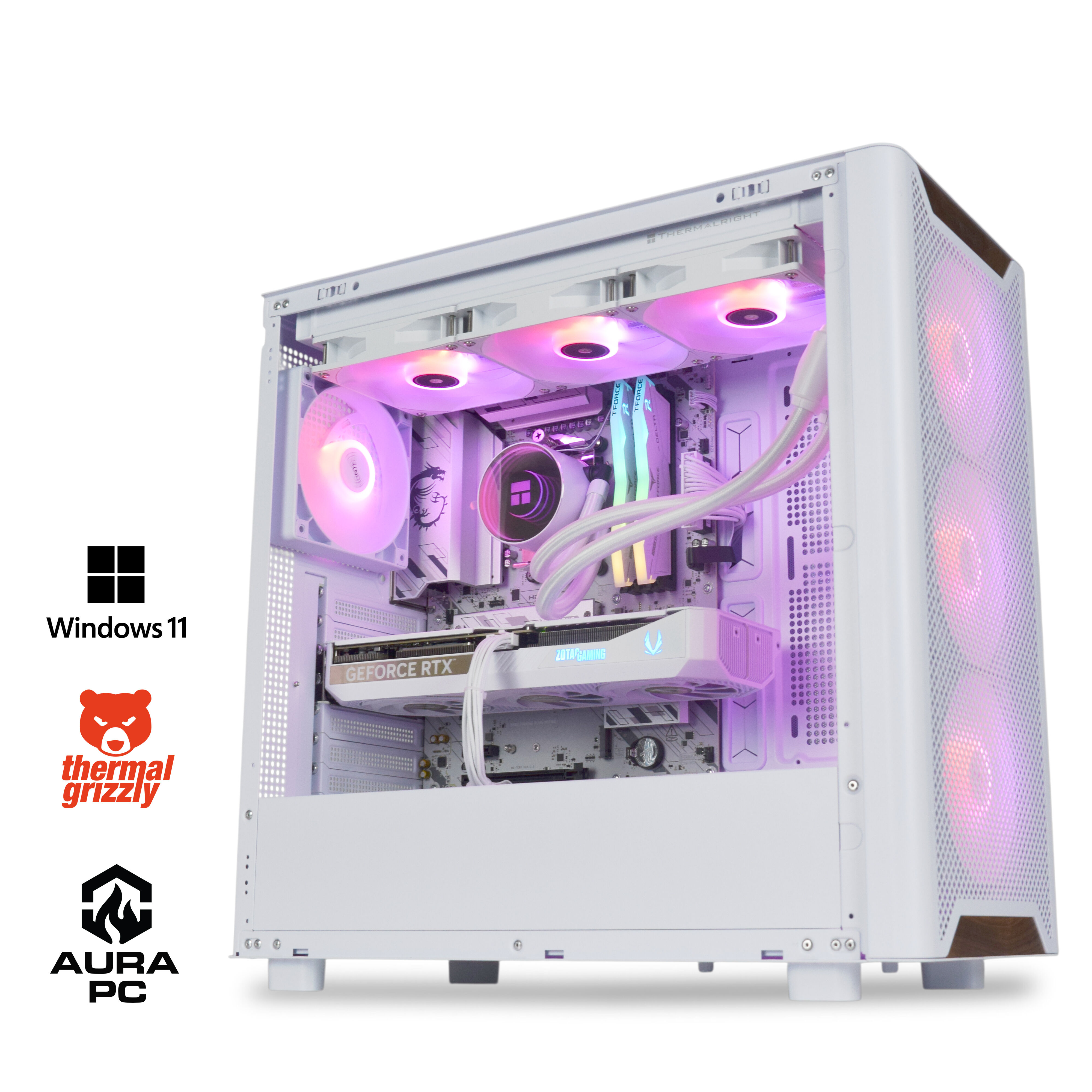 Ordenador AURA Gamer-PC Ryzen 7 7800X3D 32GB DDR5 1TB RTX 5070 WiFi W11 V2