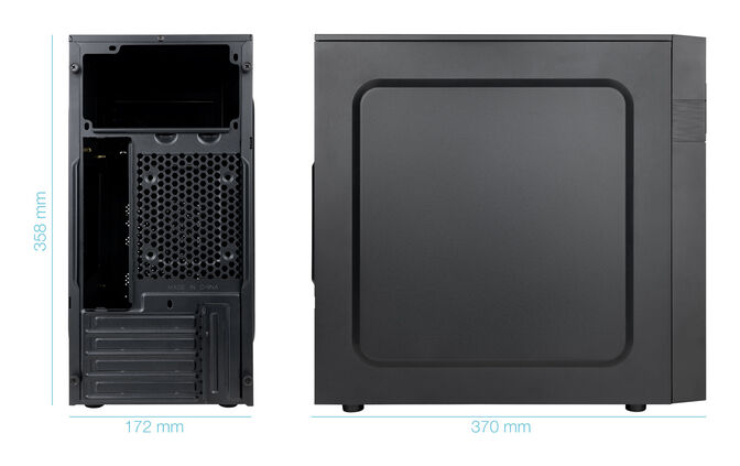Caja Micro-ATX Tooq ISOBOX ULTRA C/Fuente Alimentaci&oacute;n 500W USB-C image number 3