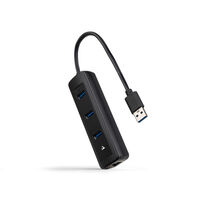 Hub Convertidor USB3.0 a Ethernet 3xUSB3.0 USB-A/M-RJ45/
