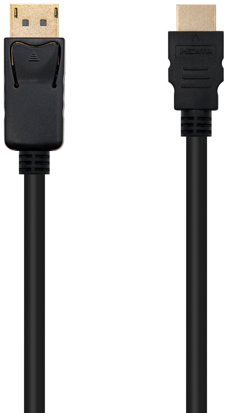 Cable Conversor NanoCable DisplayPort/M para HDMI/M 1.5 M Negro image number 1