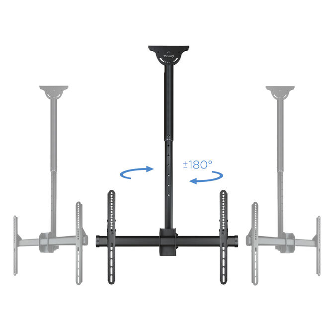Soporte de Techo Tooq Tilt GiRat&oacute;nrio e Extens&iacute;vel 37" a 70" Max. 50kg Negro image number 11