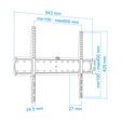 Soporte de Pared Tooq 37" a 70" Max. 40kg Negro image number null