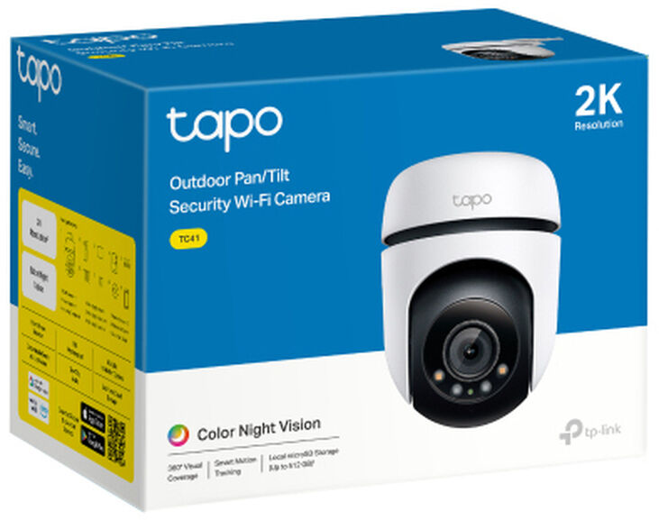 Cámara de Vigilancia TP-Link Tapo TC41 Outdoor Security 2K Pan/Tilt Wi-Fi image number 1