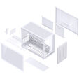 Caja Micro-ATX Jonsbo D33 Vidrio Temperado Blanco image number null