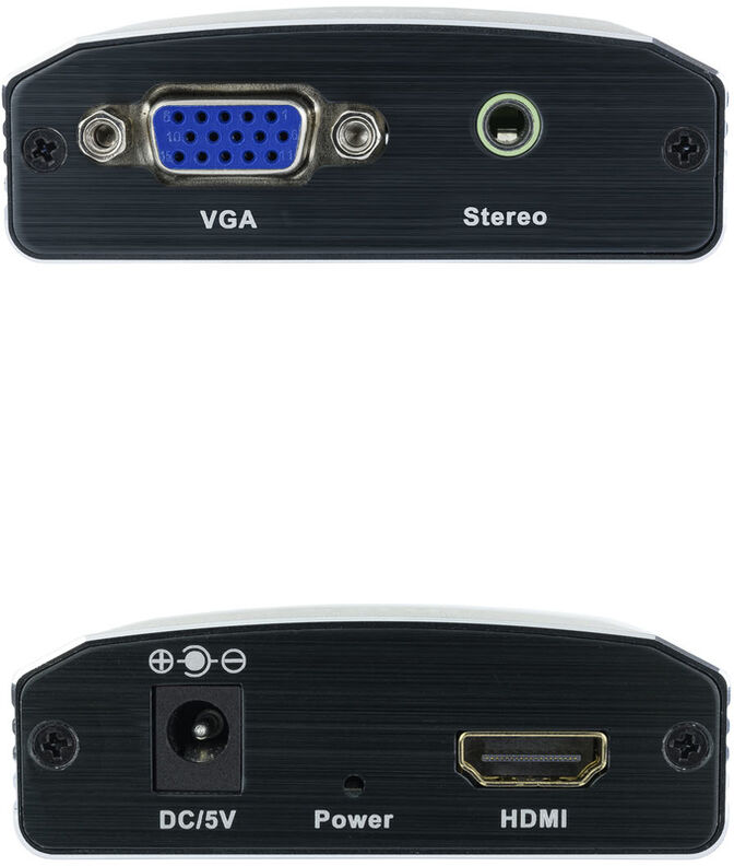 Adaptador NanoCable SVGA/Audio para HDMI Negro image number 1