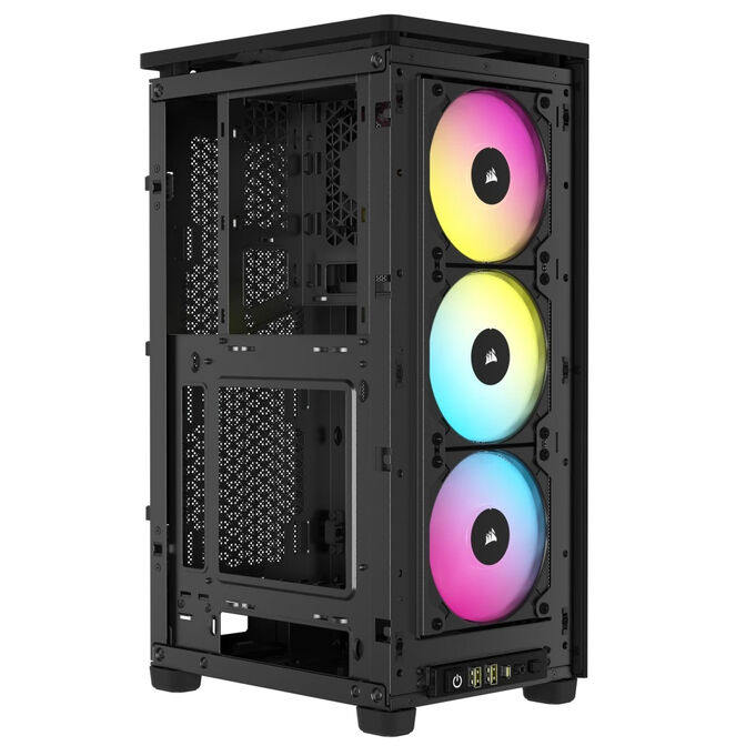 Torre Mini-ITX Corsair iCue 2000D RGB Negro Cristal Templado image number 5