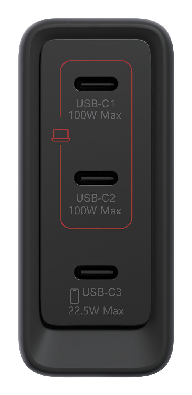 Caregador Lenovo de Parede Multi Portas USB-C 100W Dual GaN + Cabo USB-C 1.8m image number 6