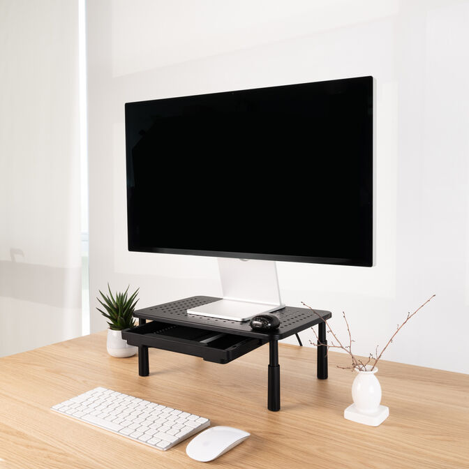 Soporte Elevador Multiusos con Caj&oacute;n Tooq Max. 20Kg Negro image number 3