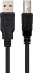 Cable USB 2.0 Impressora Nanocable USB-A/M para USB-B/M 4.5 M Negro image number null