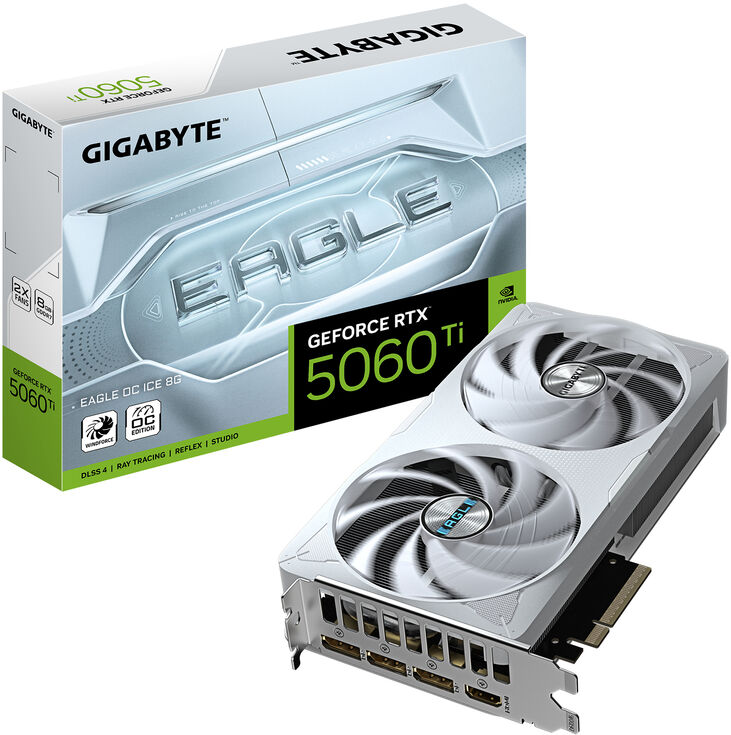 Tarjeta Gráfica Gigabyte GeForce® RTX 5060 Ti Eagle OC Ice 8GB GDDR7 DLSS4 image number 0
