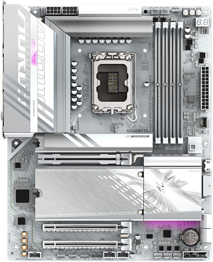 Placa Base Gigabyte B860 A ELITE WF7 ICE image number 1