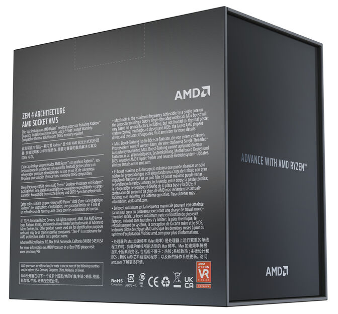 Procesador AMD Ryzen 9 7900X 12-Core (4.7GHz-5.6GHz) 76MB AM5 image number 4