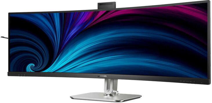 Monitor Curvo Philips Série 6000 49" 49B2U6900CH VA Dual-QHD 75Hz (PD100W) KVM C/Webcam image number 3