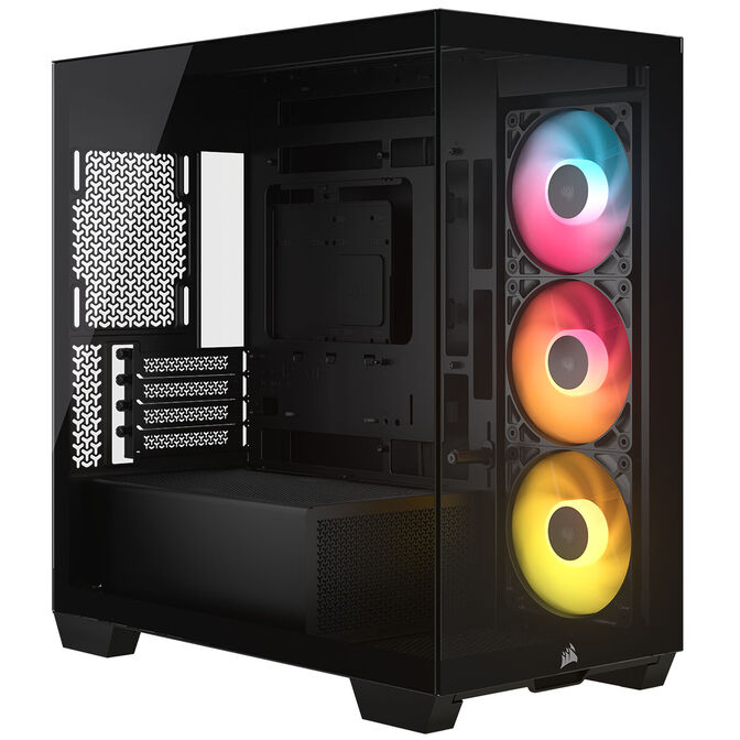 Torre Micro-ATX Corsair 2800X RS-R ARGB Negro Cristal Templado image number 0