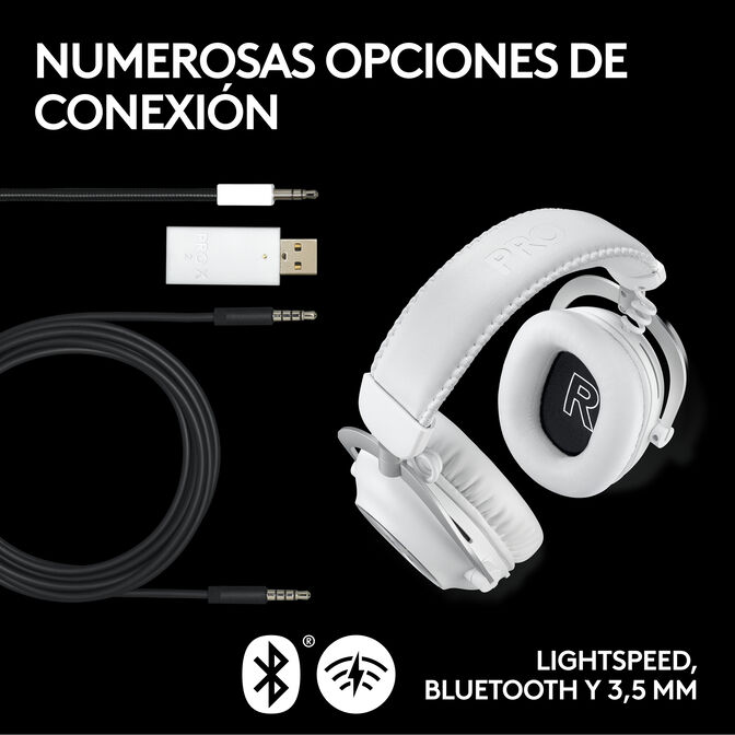 Auriculares Logitech G PRO X 2 Lightspeed Wireless/Bluetooth Blanco image number 8