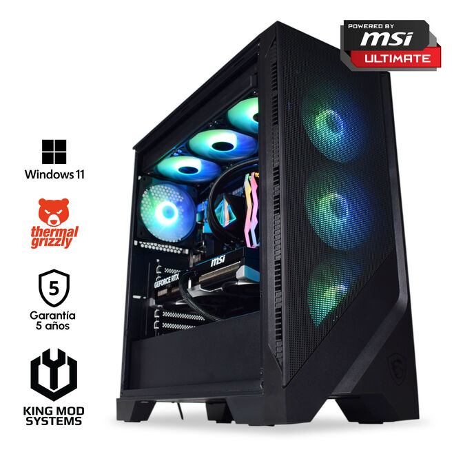 Ordenador King Mod Gamer-PC Powered by MSI Ryzen 7 9800X3D 32GB DDR5 2TB RTX 5080 WiFi W11 image number 0