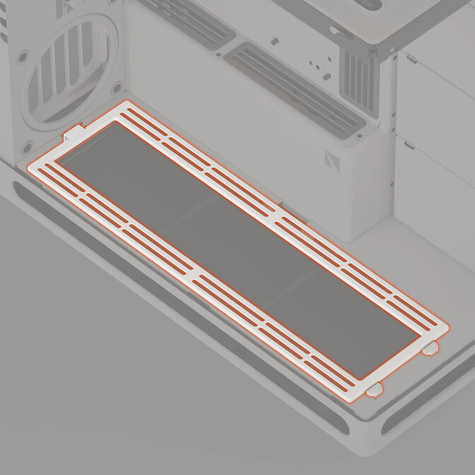 Soporte de Ventiladores Inferiores - HAVN HS 420 Blanco image number 2