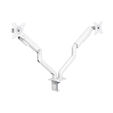 Soporte de Mesa Tooq Doble Tilt e GiRat&oacute;nrio c/mola 17" a 32" Max. 9Kg Blanco image number null