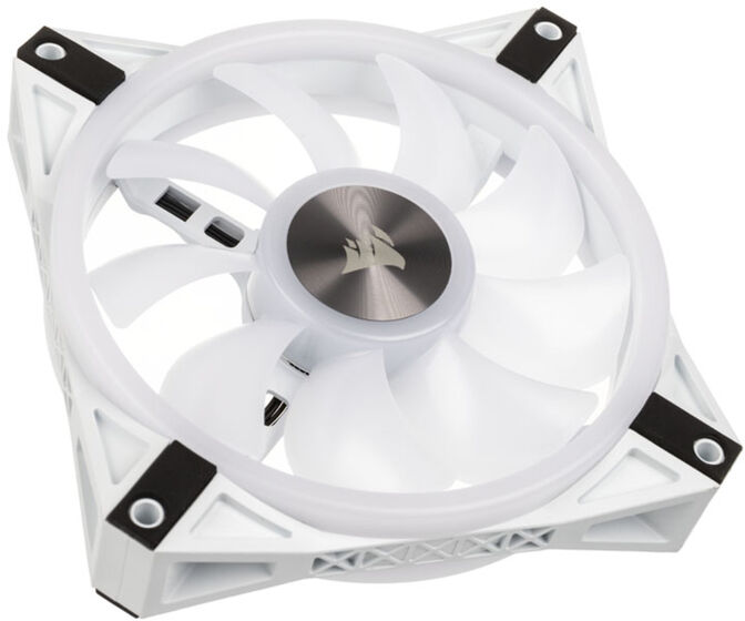 Ventilador Corsair iCUE QL120 RGB PWM Blanco 120mm (Pack 3) c/ Lightning Node CORE image number 1