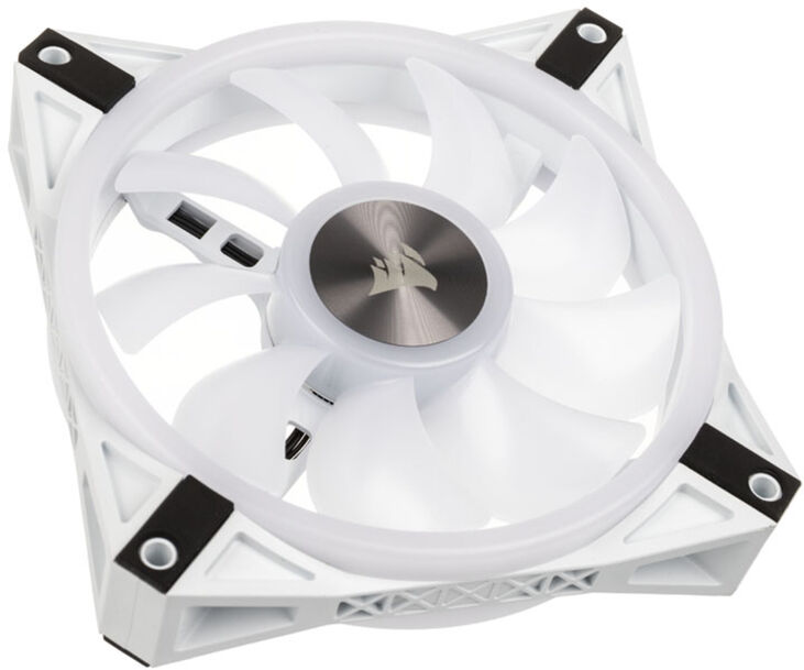 Ventilador Corsair iCUE QL120 RGB PWM Blanco 120mm (Pack 3) c/ Lightning Node CORE image number 1