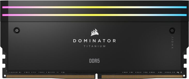 Corsair Kit 48GB (2 x 24GB) DDR5 7200MHz Dominator Titanium RGB Black CL36 image number 6