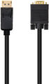 Cable Conversor NanoCable DisplayPort/M para VGA/M 1 M Negro image number null