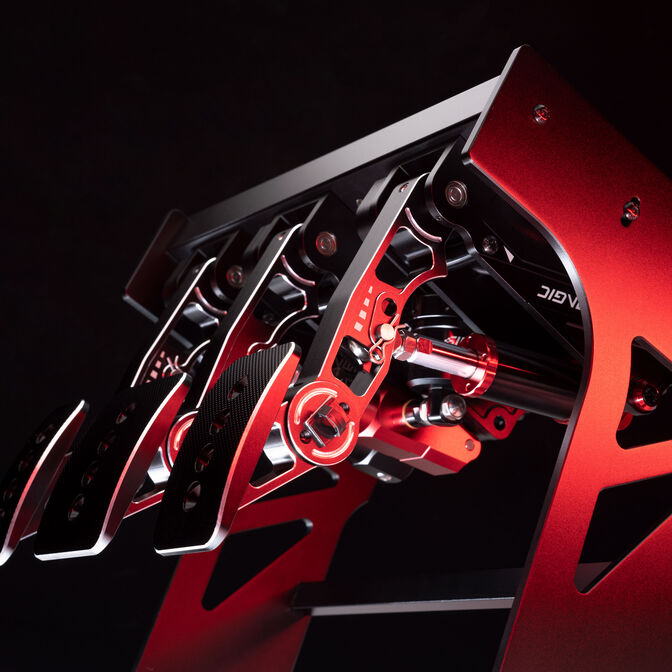 Pedales Hidr&aacute;ulicos Simagic P1000i-RS - 3 Pedales - Invertidos -  C&eacute;lula de carga 100Kg image number 4