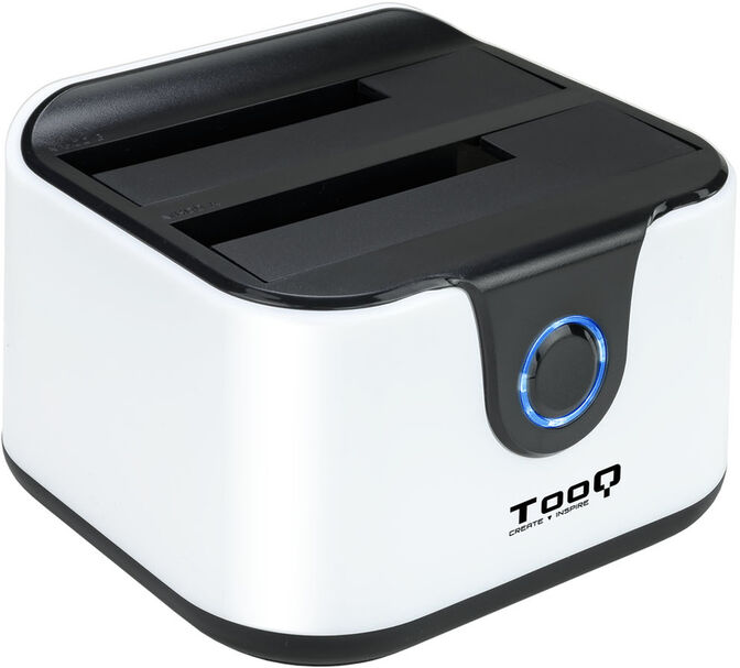 Dock Tooq para 2x SATA 2.5/3.5 OTB - USB 3.0 Blanco image number 0