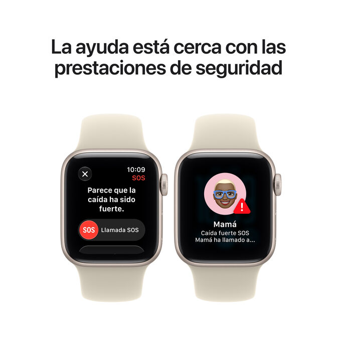 Smartwatch Apple Watch SE 3 GPS 40mm Starlight Aluminium Case with Sand Sport Band - S/M image number 5