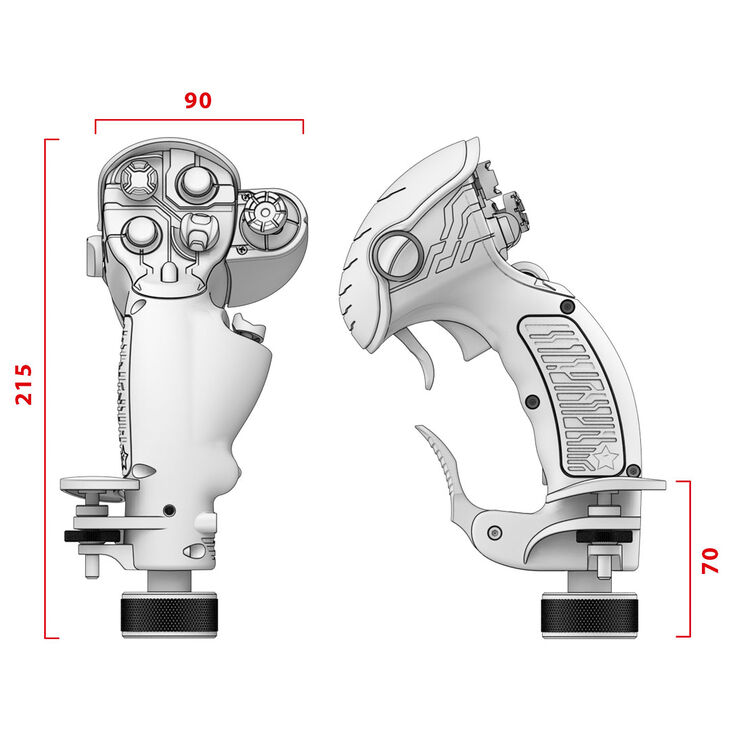 Flightstick VIRPIL Controls Constellation ALPHA Prime Left Handers image number 10