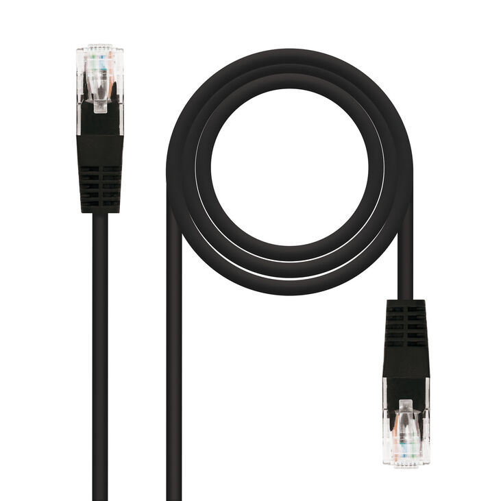 Cable de Red NanoCable RJ45 CAT.6 UTP AWG24 30 CM Negro image number 0