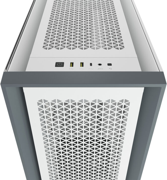 Torre E-ATX Corsair 5000D Airflow Blanco Cristal Templado image number 5