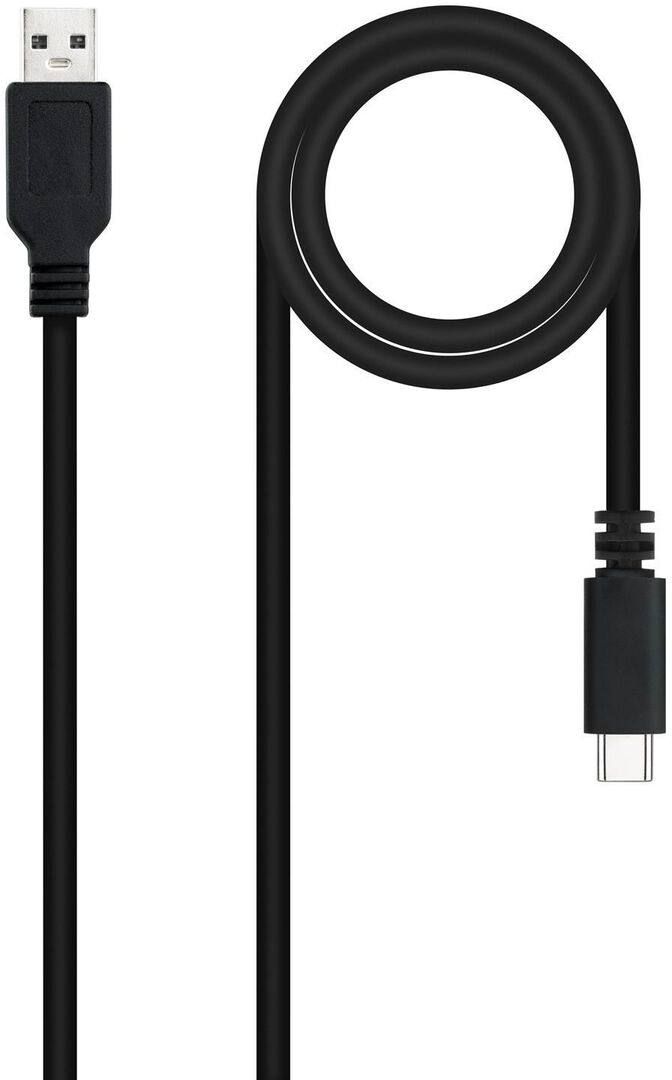 Cable USB 2.0 3A Nanocable USB-C/M para USB-A/M 1.5 M Negro image number 0