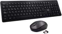 Teclado + Rat&oacute;n Ewent Wireless PT Black
