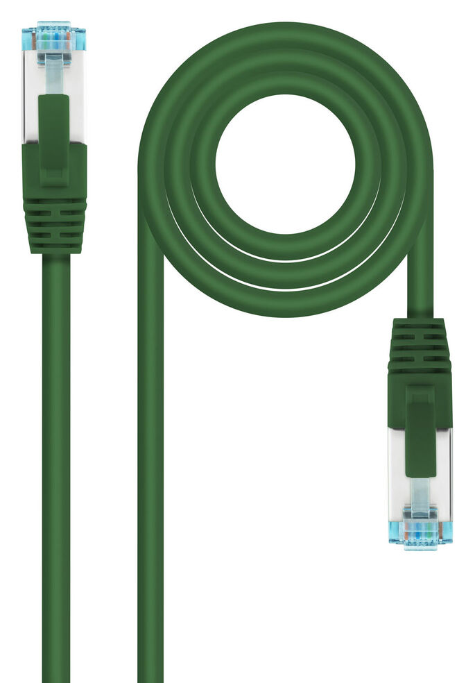 Cable de Red NanoCable RJ45 LSZH CAT.7 600MHZ SFTP AWG26 2 M Verde image number 0