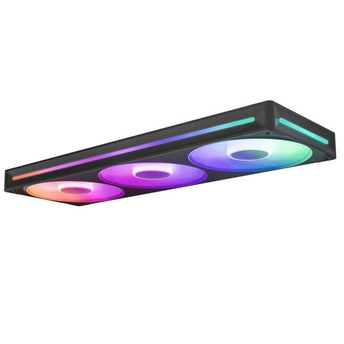 Ventilador NZXT F360 RGB Core Single-Frame Negras - Triplo Ventilador 120mm ( 360mm ) image number 2
