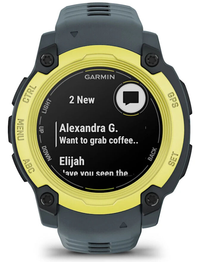 Smartwatch Garmin Instinct E 40mm Amarelo/Azul image number 9