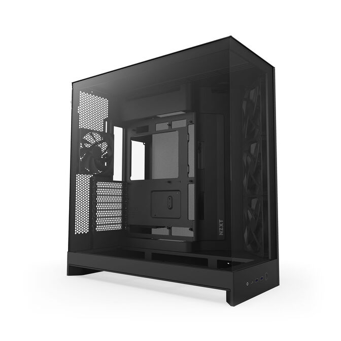 Torre E-ATX NZXT H9 Flow Negra (2025) Cristal Templado image number 0