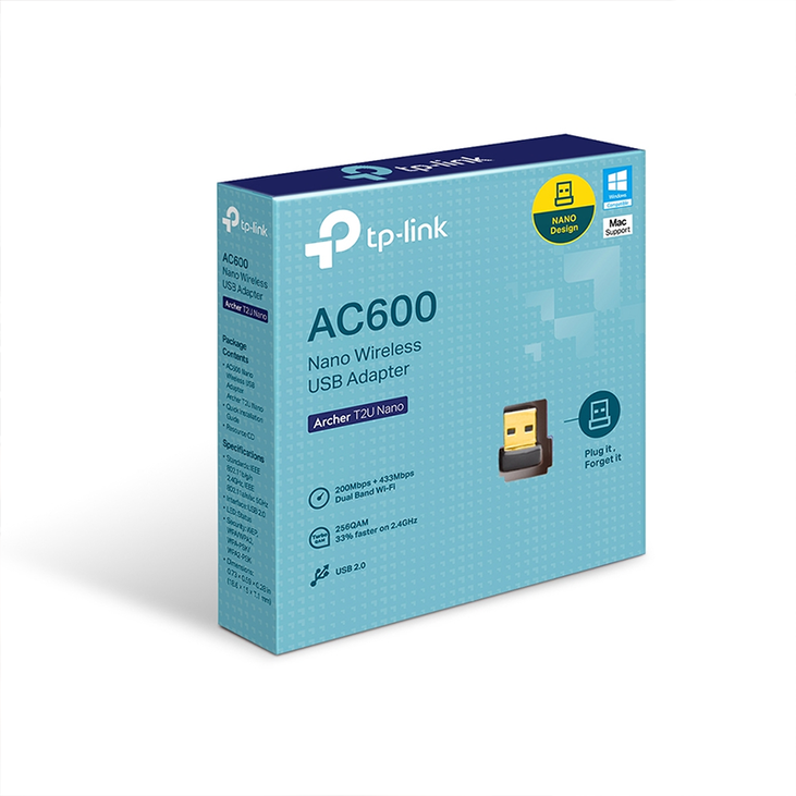 Adaptador USB USB TP-Link Archer T2U Nano AC600 image number 3