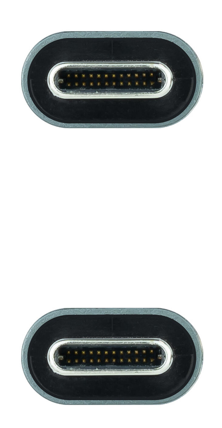 Cable USB 3.2 Gen2x2 Nanocable 20Gbps 5A/100W 4K@60Hz USB-C M/M 1.5 M Negro image number 2