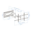 Soporte de Pared Tooq Tilt 43" a 80" Max. 50kg Negro image number null