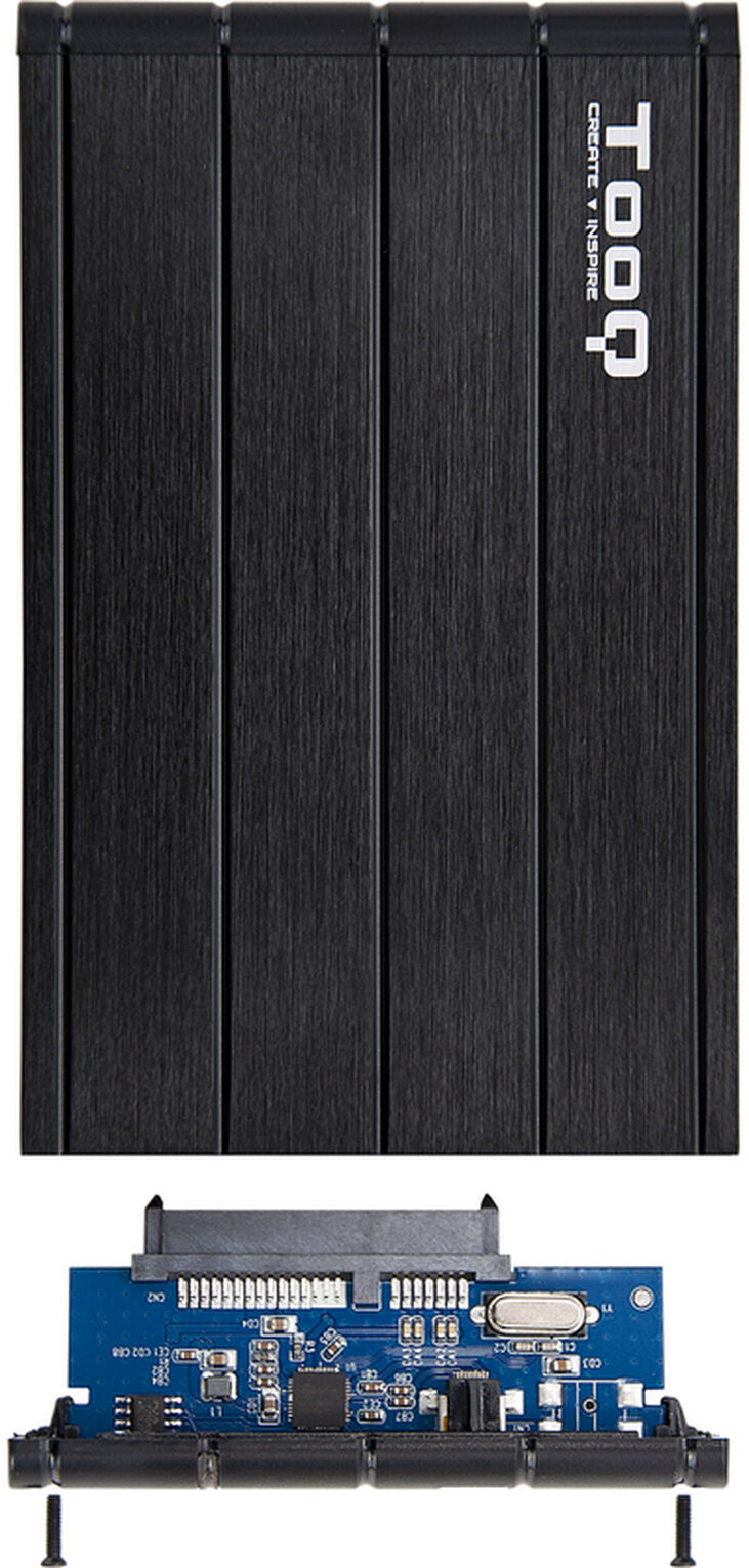 Caja Externa HDD Tooq 2.5" SATA (9,5mm) - USB 3.1 Gen 1 Negro image number 2